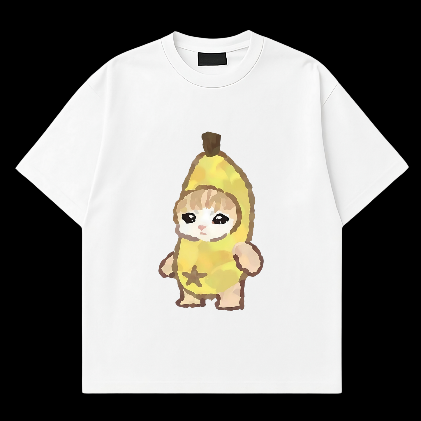 Banana Cat Doodle Tee