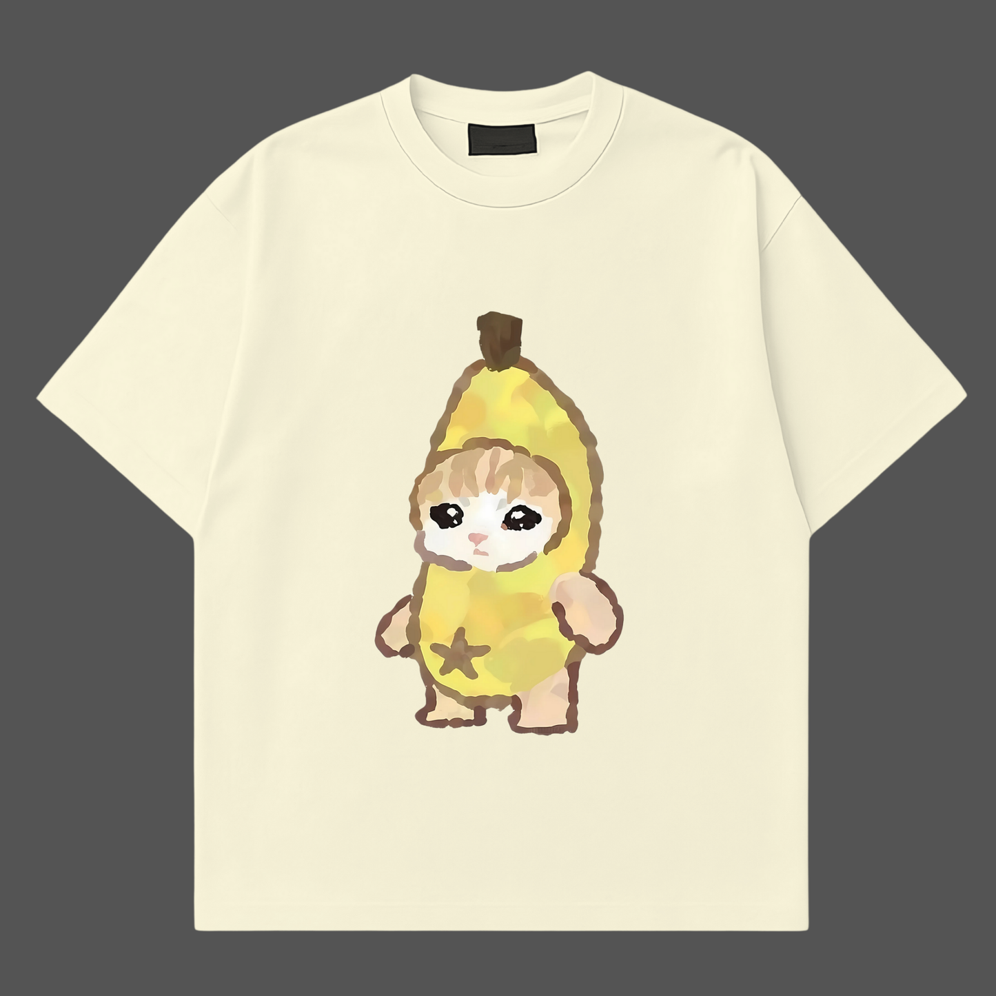 Banana Cat Doodle Tee