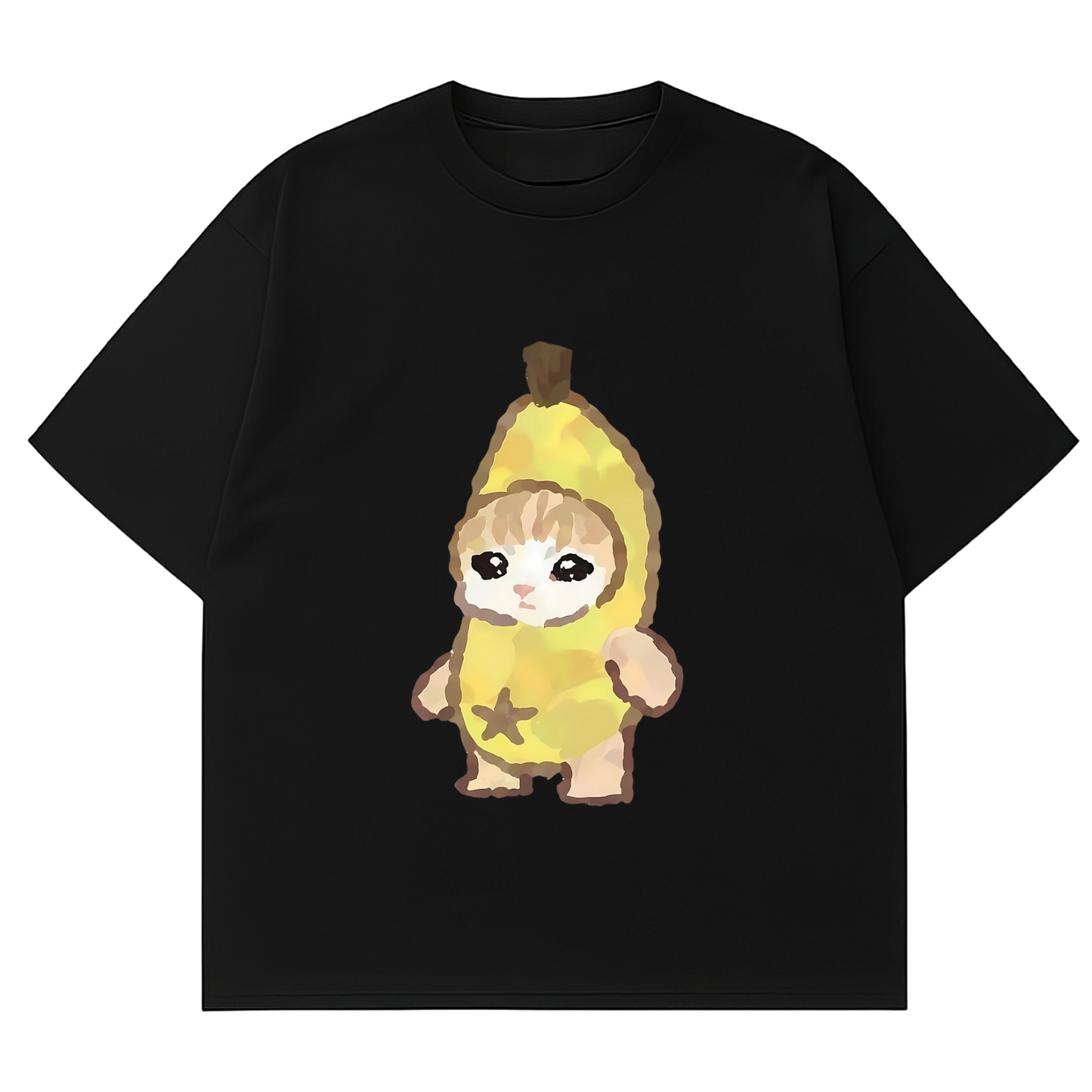 Banana Cat Doodle Tee