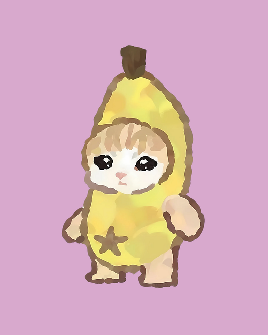 Banana Cat Doodle Tee