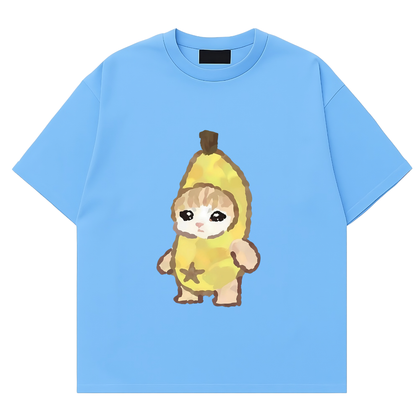 Banana Cat Doodle Tee